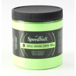Speedball paper silkscreen ink Fluo lime green