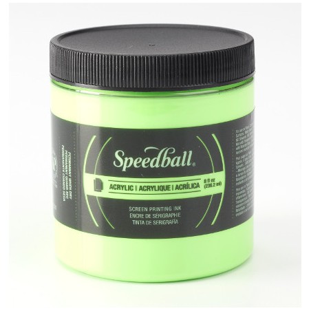 Encre sérigraphie papier Speedball citron vert Fluo