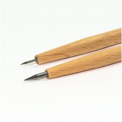 Dry point wooden handle