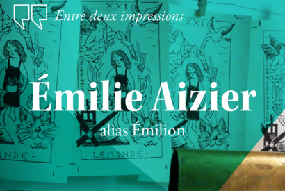 Échange avec Émilion - Émilie Aizier et la kitchen lithographie
